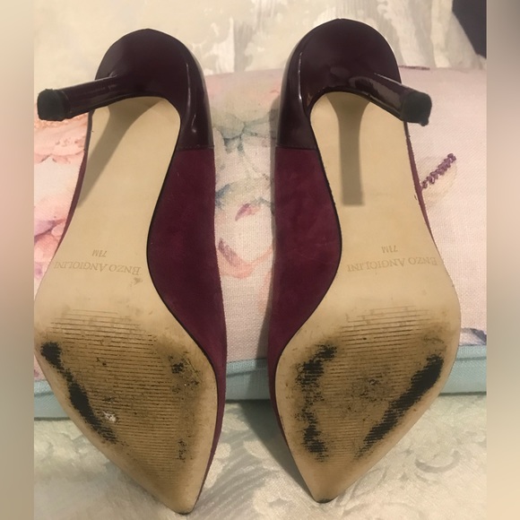 Enzo Angiolini Eacastalia: Purple Suede and patent leather EUC  Worn a few hours - Picture 7 of 12